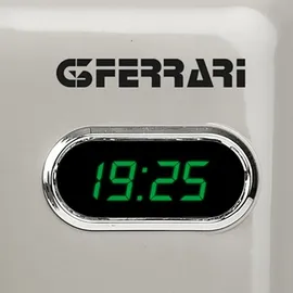 G3 Ferrari G10155 Sapormio Vintage, Digitaler Retro-Mikrowellenofen, 1150W, 8 Programme, 4 Garfunktionen, inkl. Zubehör, 60-Minuten-Timer, Kreideweiß