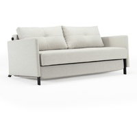 INNOVATION LIVING Schlafsofa Cubed mit Armlehnen Stoff Beige Natural 160 cm