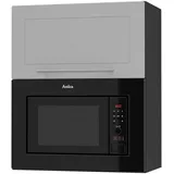 Feldmann-Wohnen Hängeschrank Mikrowellenumbauschrank 60 x 32,5 x 72 cm Schwarz