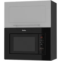 Feldmann-Wohnen Hängeschrank Mikrowellenumbauschrank 60 x 32,5 x 72 cm Schwarz