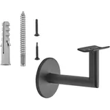 SOTech Handlaufhalter CLASSIC Schwarz Höhe 67,8 mm Ausladung 67,5 mm für Handläufe mit Ø 45 mm