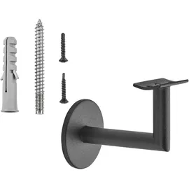 SOTech Handlaufhalter CLASSIC Schwarz Höhe 67,8 mm Ausladung 67,5 mm für Handläufe mit Ø 45 mm