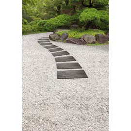 Lemodo Trittstein 3er-Set Gehwegplatte 60 x 25 x 1,7 cm braun