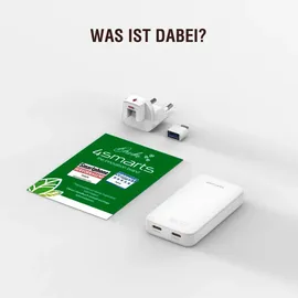4smarts Netzladegerät FlatPlug Slim Dual 65W GaN 2C, weiß
