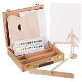 Relaxdays Malkoffer farbsortiert, 1 Set