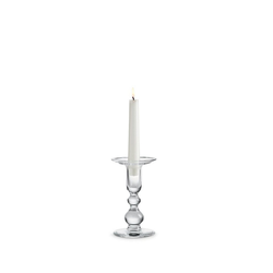 HOLMEGAARD Kerzenständer Charlotte Amalie; Kerzenhalter aus mundgeblasenem Glas von Designer Per Lütken 16 cm