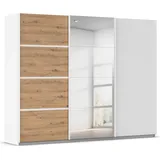 Rauch Kleiderschrank »Schwebetürenschrank Garderobe Schrank TOP ANGEBOT Avola«, (in 3 verschiedenen Ausstattungen BASIC/CLASSIC/PREMIUM inkl. Spiegel), mit eleganten Zierleisten in Chrom, Schwarz oder Weiß MADE IN GERMANY