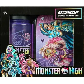 Scooli 2tlg. Set: Brotzeitdose & Trinkflasche "Monster High" in Lila