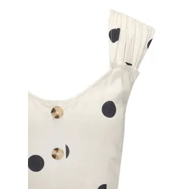LASCANA Maxikleid Gepunktet Beige/Schwarz 40