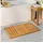 vidaXL Badematte Uni Braun 80 x 50 cm