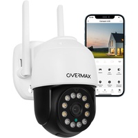 Overmax CAMSPOT 4.95 QHD 4MPx Außen-PTZ-Kamera, Farb-Nachtmodus 60m Drehbare Kamera 355o/90o, Blickwinkel 100o Bewegungserkennungsalarm, Zwei-Wege-Audio, automatische Verfolgung, Außenbereich