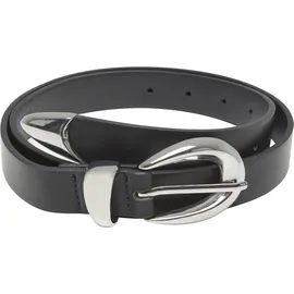 URBAN CLASSICS Chunky Buckle Loop Gürtel Polyurethan Schwarz/Silber L/XL