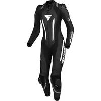 SHIMA Miura RS Damen 1-Teiler Motorrad Lederkombi, schwarz/weiß, 42