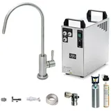 bietal® BieTal Tafelwassergerät Untertisch 1ltg Wasserhahn Wasserfilter ohne Kühlung