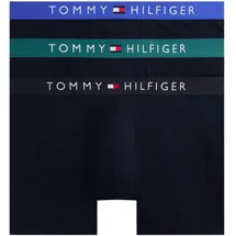 Tommy Hilfiger Herren 3er Pack Boxershorts Briefs mit Logobund, Mehrfarbig (D Sky/Fmy Ocn/Nob Blu), XL