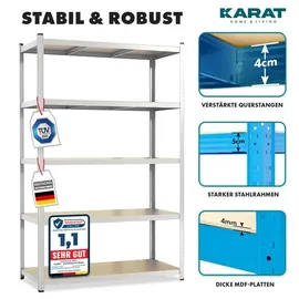 Karat Schwerlastregal Lakota 2er Set verschiedene Größen und Farben Verzinkt 180 x 90 x 40 cm