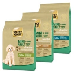 SELECT GOLD Sensitive Adult Mini Probierpaket 3x1kg Probierpaket 1, Mix-Pack