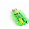 Gembird SOUND CARD USB EXT. VIRTUS/SC-USB-01 - Soundkarte (USB), Soundkarte, Grün