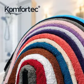 Komfortec Handtuchset 4 Handtücher 50 x 100 cm und 4 Badetücher 70 x 140 cm grau 8-tlg.