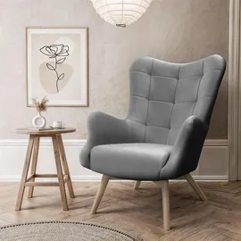 lookway Relaxsessel gepolstert 80 x 105 x 86 cm Grau