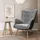 lookway Relaxsessel gepolstert 80 x 105 x 86 cm Grau