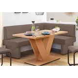 Home Affaire Eckbank HOME AFFAIRE, braun (cappuccino), B:142cm H:89cm T:182cm, Sitzbänke, Eckbank