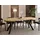 WFL GROUP Runder Esstisch 100 x 77 x 100 cm braun