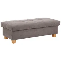 Home Affaire Hocker Lyla mit Stauraum 131 x 42 x 61 cm Grau