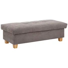 Home Affaire Hocker Lyla mit Stauraum 131 x 42 x 61 cm Grau