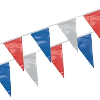 Papstar Wimpelkette, Folie 4 m, blau/weiss/rot wetterfest