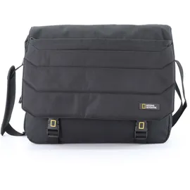 National Geographic "Pro", Damen, Gr. B/H/T: 10,5cm x 31cm x 38cm, schwarz, Nylon, unifarben, Taschen Schultertasche, mit Überschlag