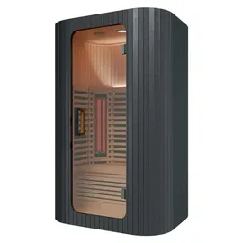 Swedheat Konrad Infrarotkabine 1 Personen Hemlock Schwarz