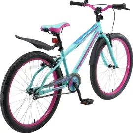 Bikestar Urban Jungle 24" türkis/pink Handbremsen