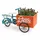 DanDiBo Ambiente Blumenfahrrad Metall 46 x 24,5 x 21 cm Blau/Orange