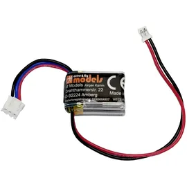 Drive & Fly Models DF Models LiPo Akku 7,4 Volt 350 mAh (Länge x Breite x Höhe 30 x 18 x 20 mm, Gewicht 21 g, Ersatzakku zu Modell Nr. 3162) 6955