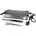 Tischgrill stufenloser Temperaturregler schwarz silber