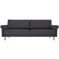 HÜLSTA sofa 2-Sitzer »hs.450«, modern Landhaus, Füße in Nussbaum, Breite 168 cm schwarz