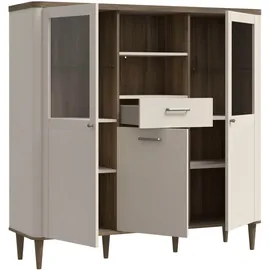 Forte LACETTI B/H/T 144,8/142,9/41,2 cm, Echtholzfüße