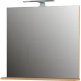 Germania Spiegel 1429-551 in Grandson-Eiche-Nachbildung, mit LED-Beleuchtung, 76x75x15 cm (BxHxT)