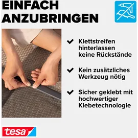 Tesa Insektenschutzgitter Lamellentür STANDARD 95 x 220 cm Anthrazit