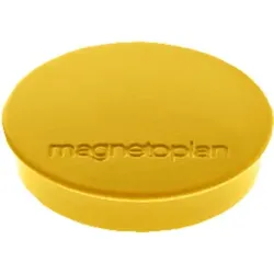 Magnet D30mm, Haftkraft 700 g gelb, 10 Stück - gelb