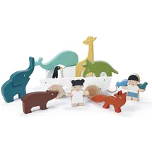 Tender Leaf Toys Boot mit Tieren
