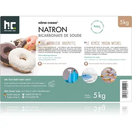 Höfer Chemie 2x 5 kg Natron Backsoda Natriumhydrogencarbonat in Lebensmittelqualität