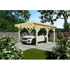 Konifera Einzelcarport Saturn I 3,44 x 5,00 m beige lichtdurchlässig