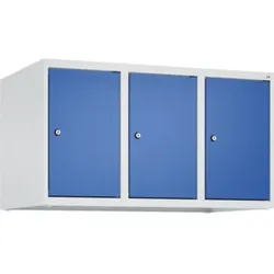 C+P Aufsatzschrank, 7035/5010 500x900x500mm Verschluss Zylinderschloss 3 Abteile
