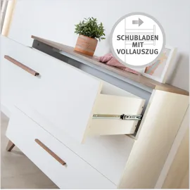 roba Wickelkommode »Ole» - 110x75,5x98cm - weiß / Holz / Holz