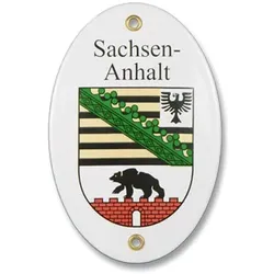 Sachsen-Anhalt Emailliertes Schild