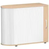 Geramöbel Flex Rollladenschrank 100 x 40 x 83 cm silber