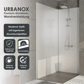 Marwell Urbanox Duschrückwand Weiß
