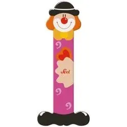 SEVI 81745 Holzbuchstabe I Clown 10 cm, sortiert